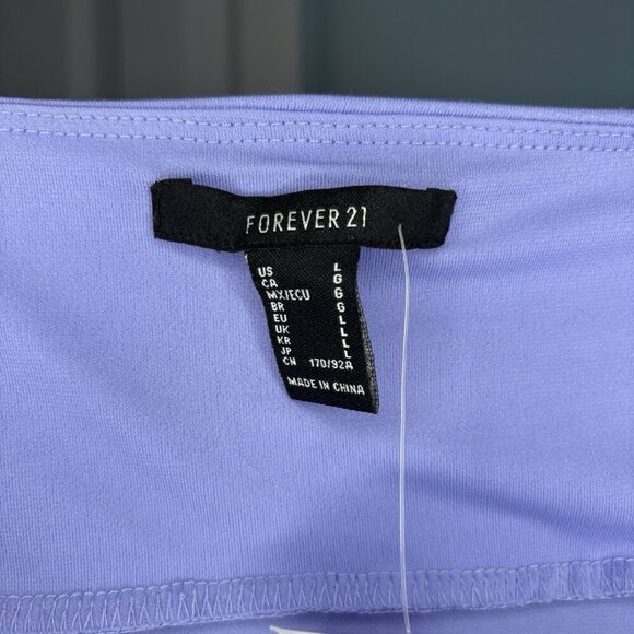 FOREVER 21 Knit Dress Womens L Lavendar Spaghetti Strap Mini - Picture 2 of 5